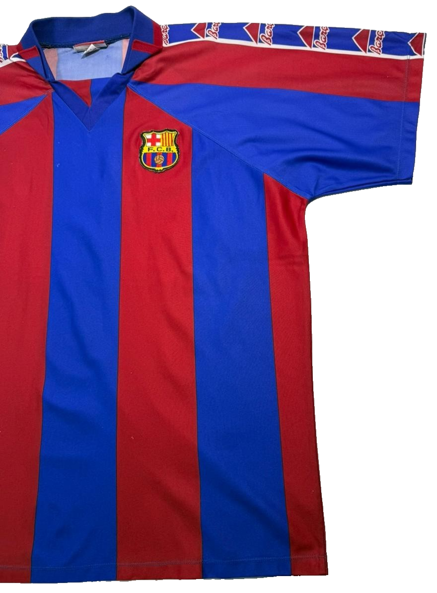 Fc Barcelona Vintage 90S Giovanni #10 Blaugrana Home Jersey Red Blue Striped XL