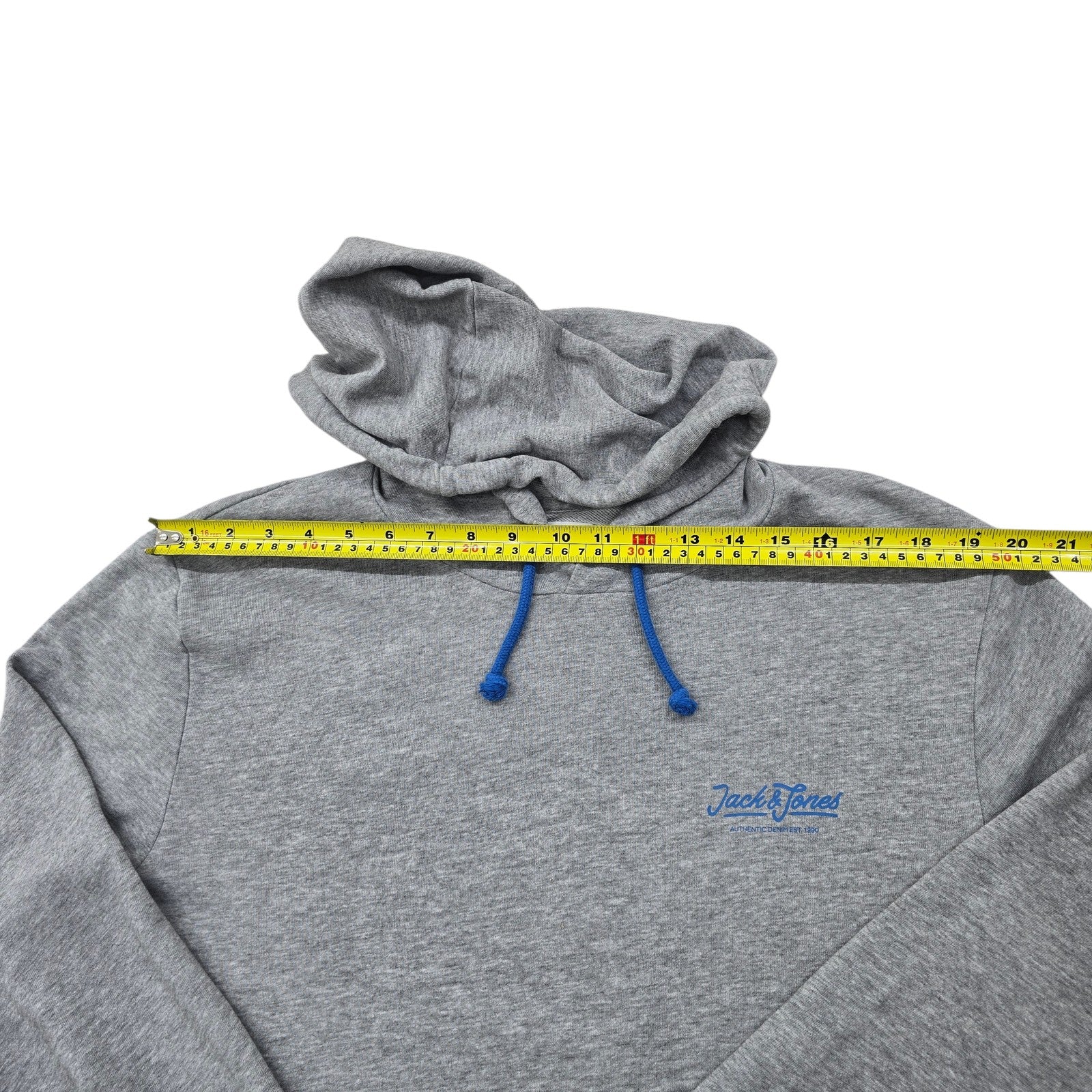 Jack & Jones Men Gray Hoodie size XL product image 5