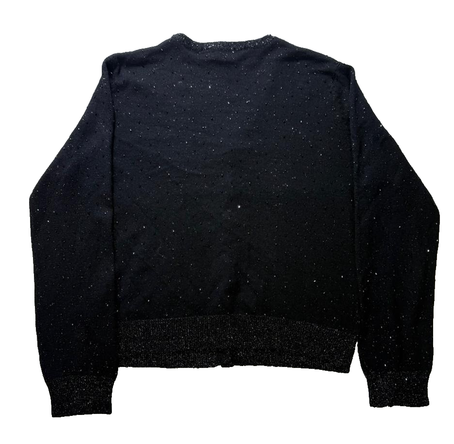 Marks & Spencer Sequin-Embellished Cardigan | Unisex | Size 8 | Black