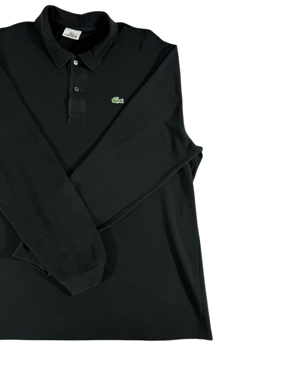Lacoste Men's Long Sleeve Polo Shirt Size 7 Classic Crocodile Logo