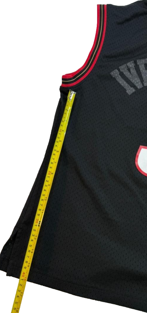 Men's Mitchell & Ness Allen Iverson Black Philadelphia Hardwood Classics Size L