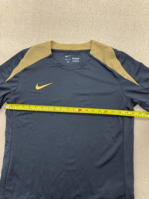 Nike Men's Navy/Gold Dri-FIT Jersey Slim Fit Short Sleeve