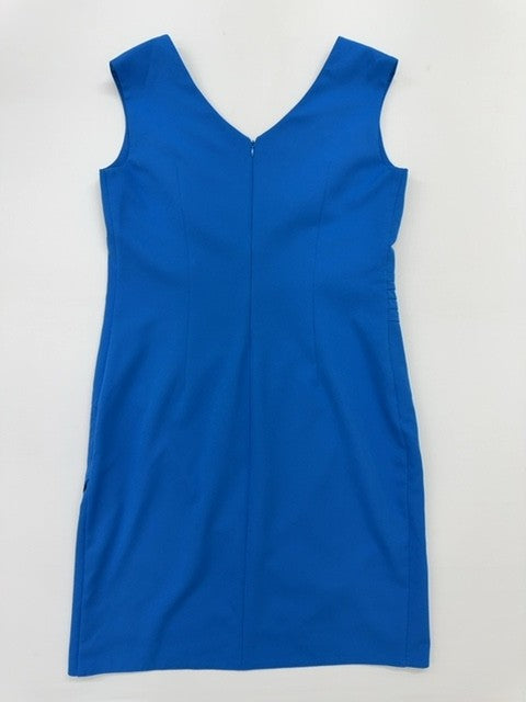 Pyko Women's Royal Blue Wrap Dress Size 42 Sleeveless V-Neck
