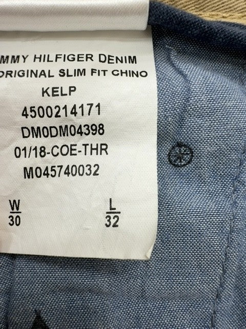 Tommy Jeans Men's Khaki Straight Pants 30x32