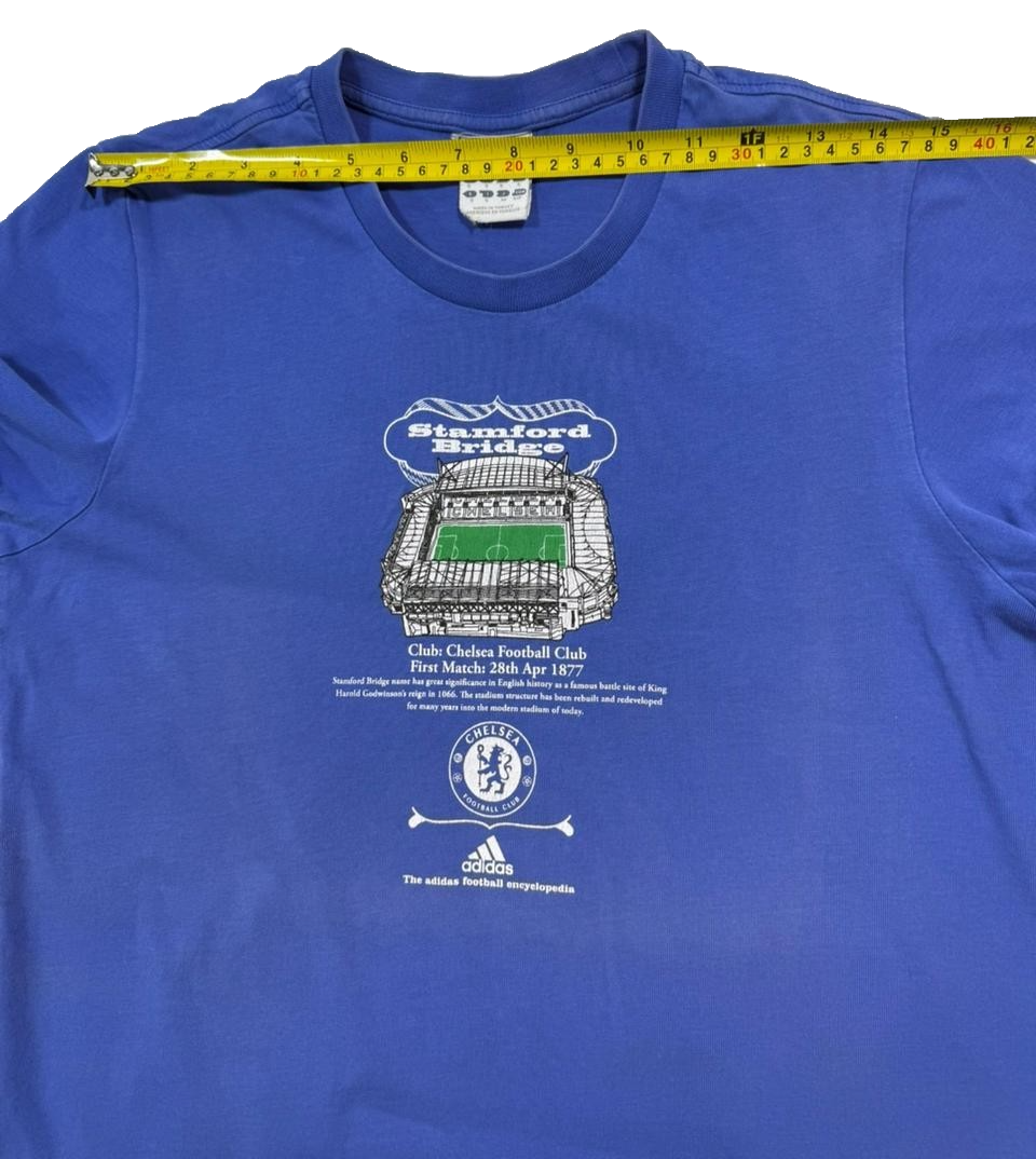 Adidas Chelsea Football Club T-Shirt Featuring A Graphic Of Stamford Bridge - S