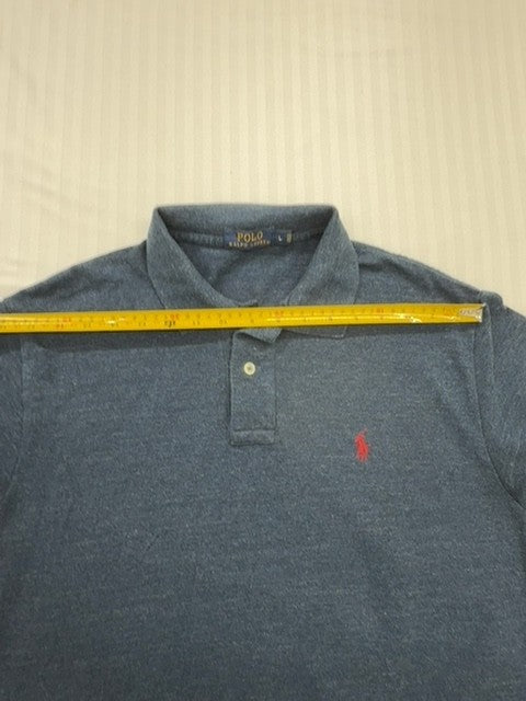 Polo Ralph Lauren Men's Navy Blue Polo Shirt Size L Pony Logo