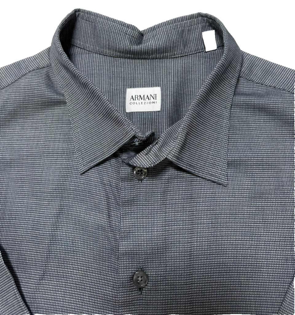 Armani Premium Business Long Sleve Shirt In Black | Size XL | Men