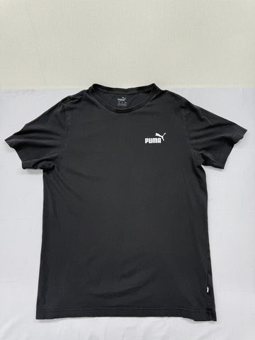 Puma Black Men's M Short Sleeve Crew Neck Cotton T-Shirt