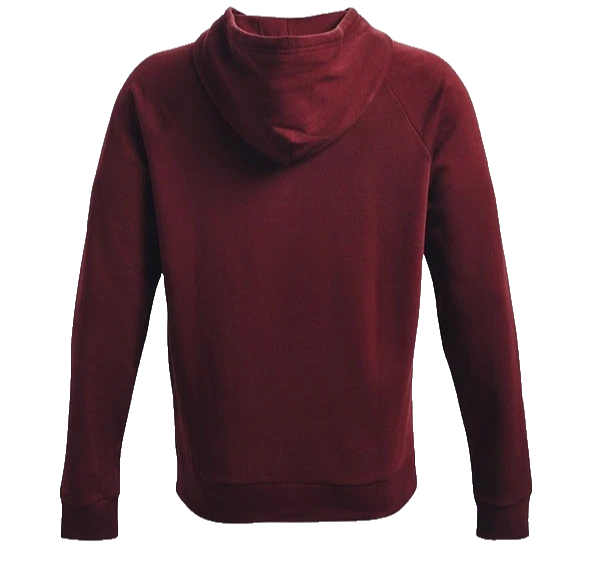 Under Armour Men�S Maroon Rival Fleece Hoodie Patch Logo Size M
