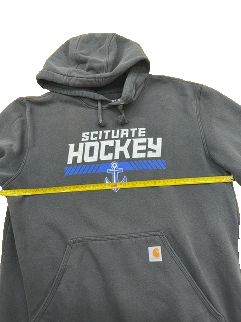 Carhartt Scituate Sailors Ice Hockey Grey L Loose Fit Pullover Hoodie