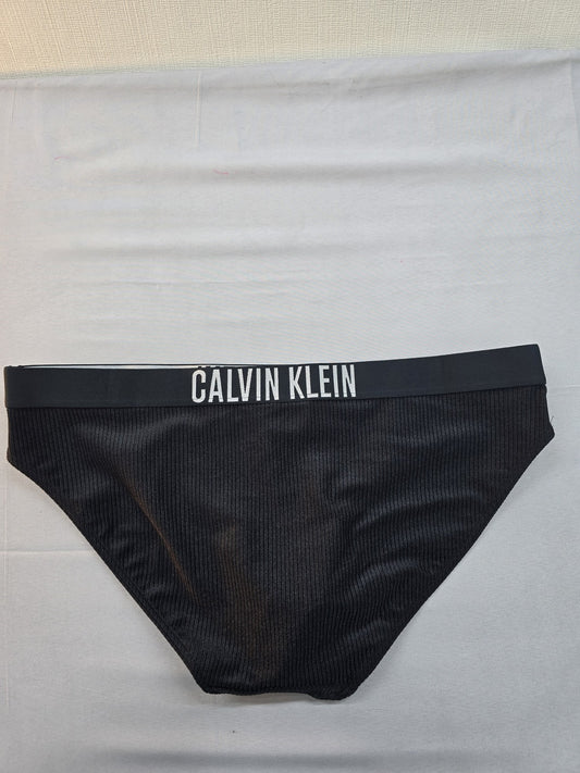Calvin Klein Women's Black Swimwear – Size L, Logo