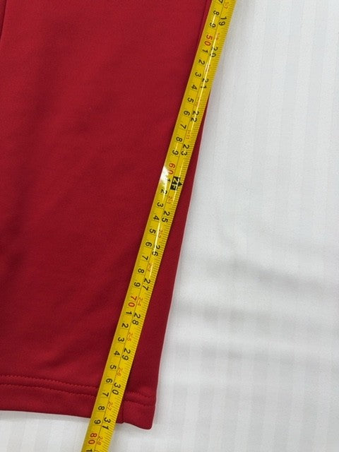 Adidas Men's Red Climalite Track Pants Size L Three Stripes