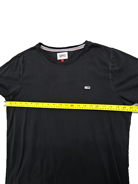 Tommy Jeans Men's Black Logo T-Shirt Size L Regular Fit