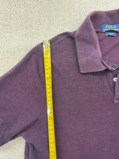 Polo Ralph Lauren Men's Purple Slim Fit Polo Shirt XL Short Sleeve