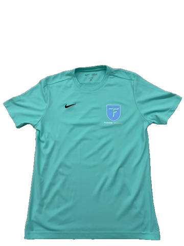 Nike Dri-FIT Teal T-Shirt L Short Sleeve Crewneck Poly Jersey