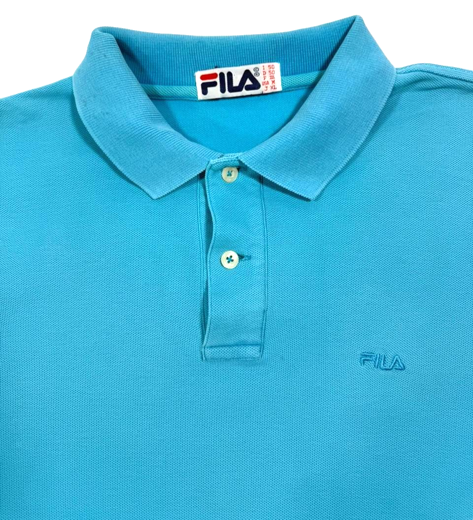 Fila Polo Shirt In A Light Blue For Men - Size M