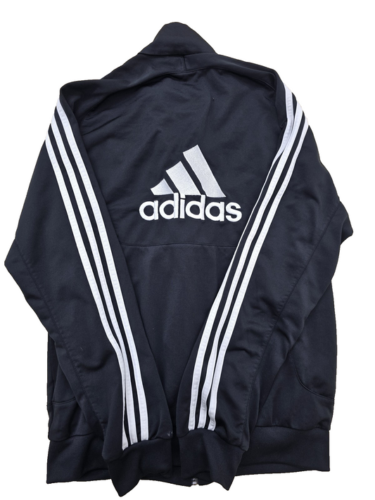 Adidas Men's Black Jacket – Size M, Full Zip, Training