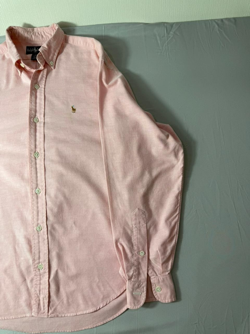 Ralph Lauren Boys Pink Button Down Shirt Size 6 Long Sleeve Cotton
