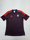 Adidas Women's Maroon Athletic Jersey Crew Neck Short Sleeve M