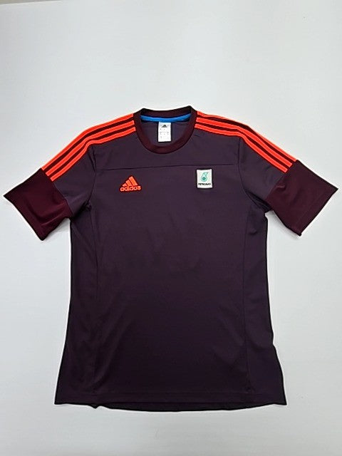 Adidas Women's Maroon Athletic Jersey Crew Neck Short Sleeve M