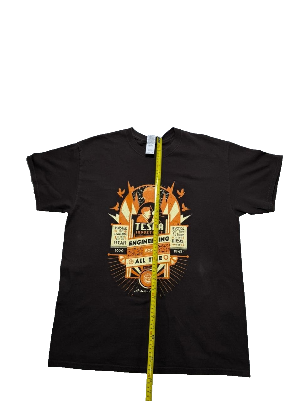 Nikola Tesla T-Shirt - Master Of Lightening - Size L