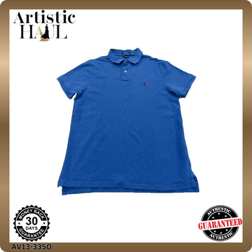 Polo Ralph Lauren Men's Navy Custom Slim Fit Polo Shirt Short Sleeve