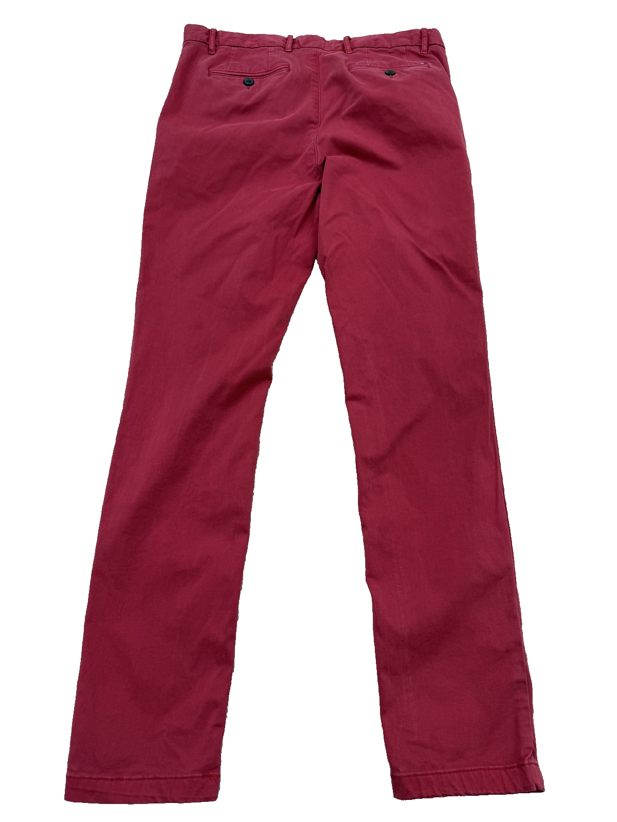 Tommy Hilfiger Men's Medium Red Chino Pants 34x34 Straight Fit Twill