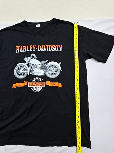 Harley-Davidson Men's Black Motorcycle T-Shirt XXL Short Sleeve Crew Neck