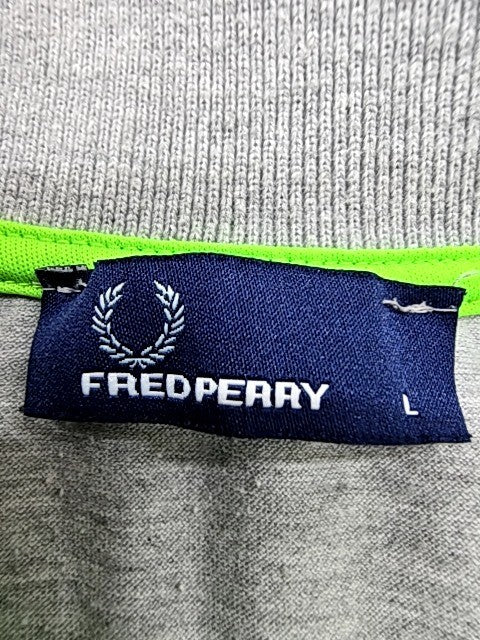 Fred Perry Polo Shirt Women L Light Blue Short Sleeve Cotton