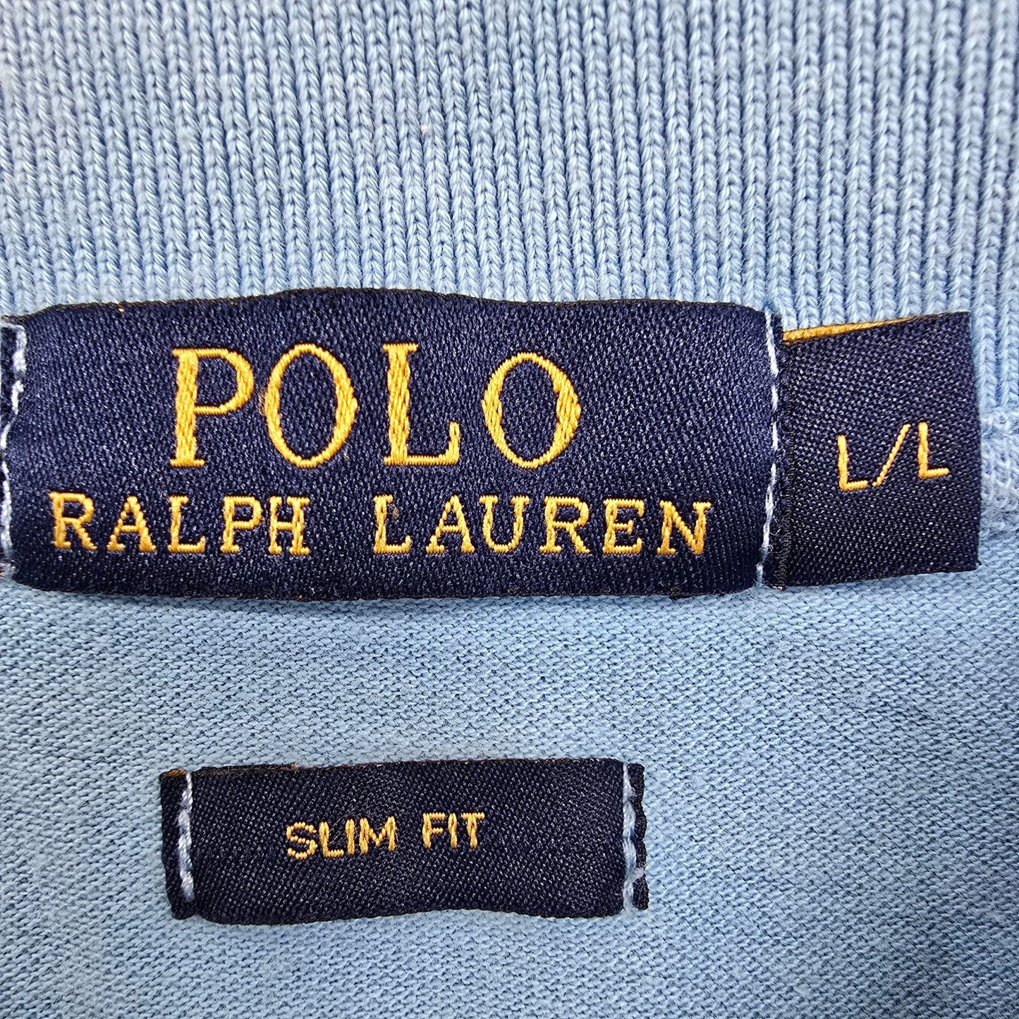 Polo Ralph Lauren Women's Light Blue Slim Fit Polo Size L