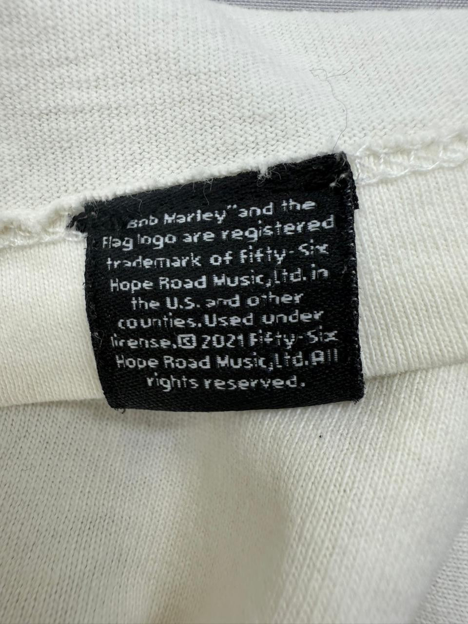 Pull&Bear Men's White Bob Marley Graphic T-Shirt Size S Regular