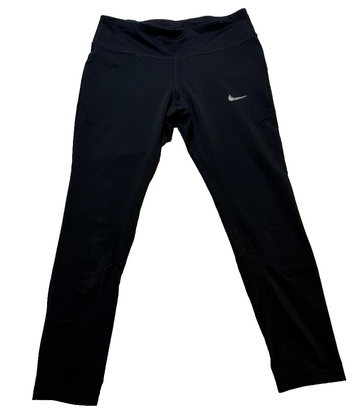 Nike Womens Dri-Fit Black Running Leggings Size M