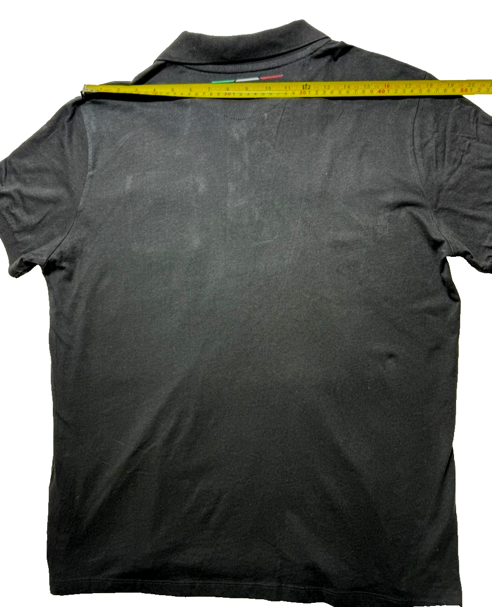 Lamborghini Men's Polo Shirt Black Size XL Premium Style