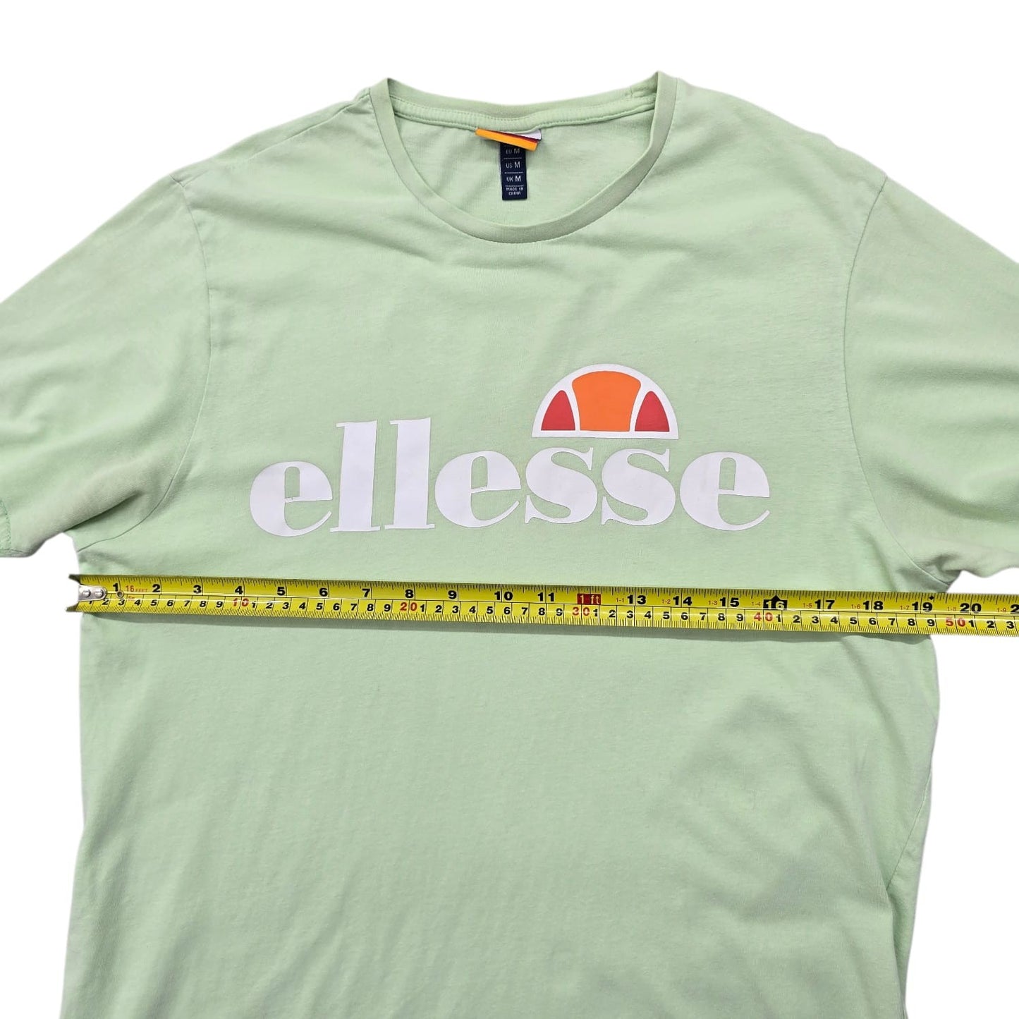 Ellesse Women's Green Logo T-Shirt Size M