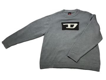Diesel Big Logo Sweater Sweatshirt Knitwear Vintage 90'S Jumper.