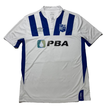 Authentic Umbro Penang Fa Pba Men's White Blue Football Soccer Jersey M