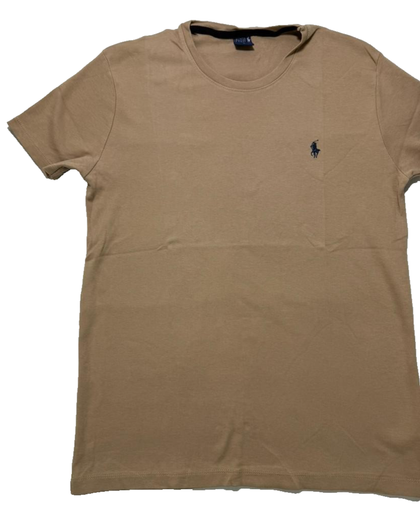 Ralph Lauren Men's Beige Crewneck Tee Size Large