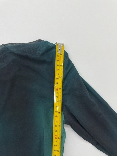 AMISU Women Teal Off Shoulder Ruffle Blouse Size M Pullover Knit
