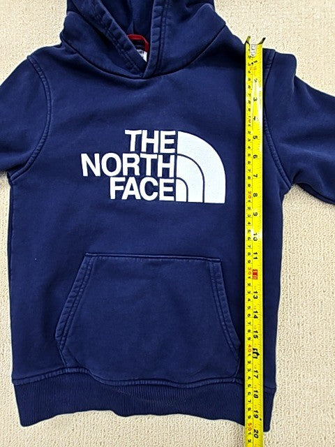 The North Face Youth Navy Pullover Hoodie Size M Kangaroo Pocket
