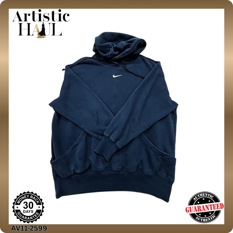 Nike Men's Midnight Navy Solo Swoosh Pullover Hoodie Size M