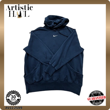 Nike Men's Midnight Navy Solo Swoosh Pullover Hoodie Size M