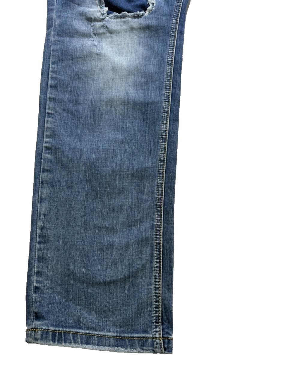 Stone Island Men's Distressed Ripped Jeans Blue Denim Slim Fit