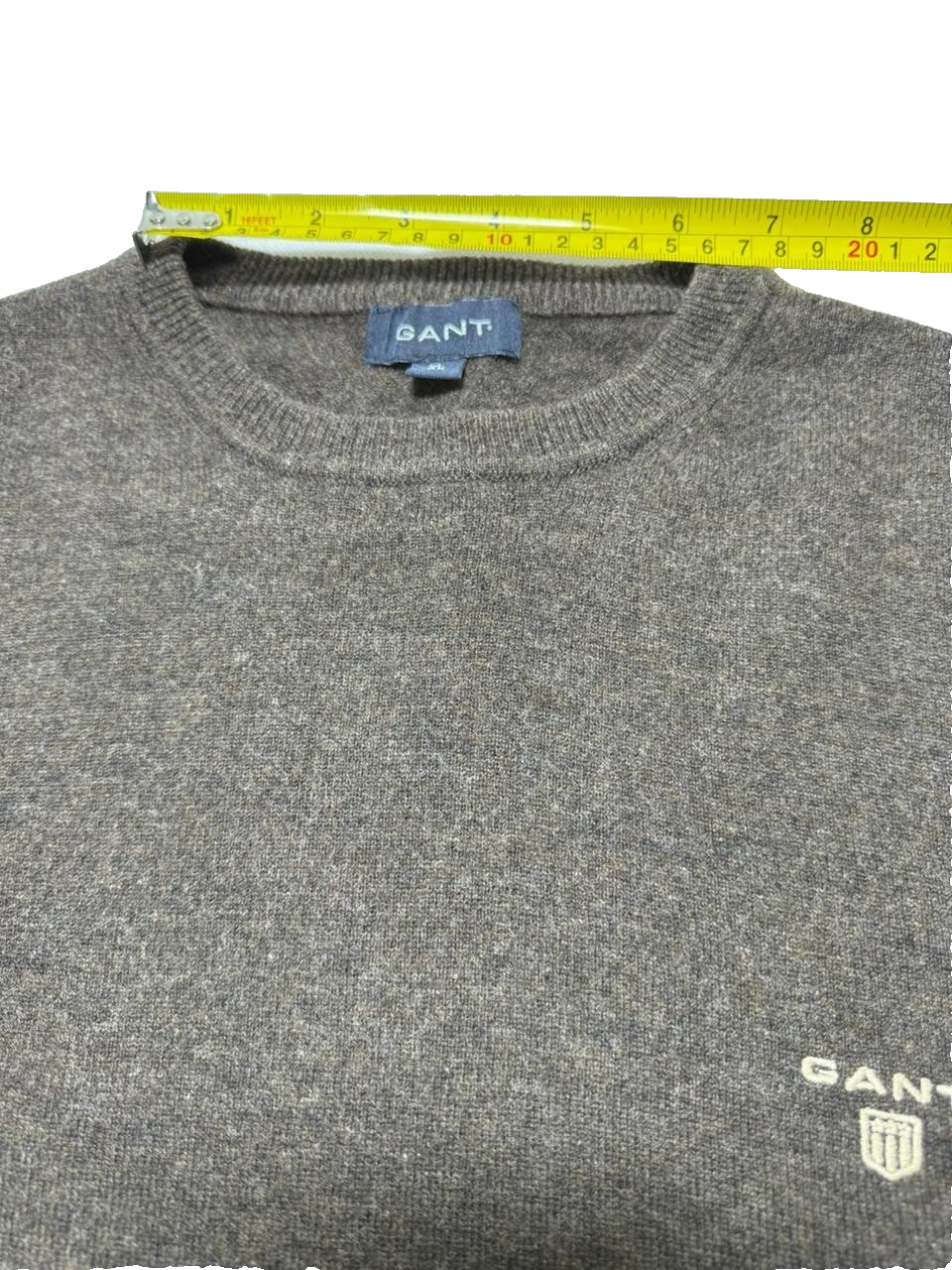 Gant Men's Round Neck Sweater Pullover Cotton Knit Jumper Size XL Casual