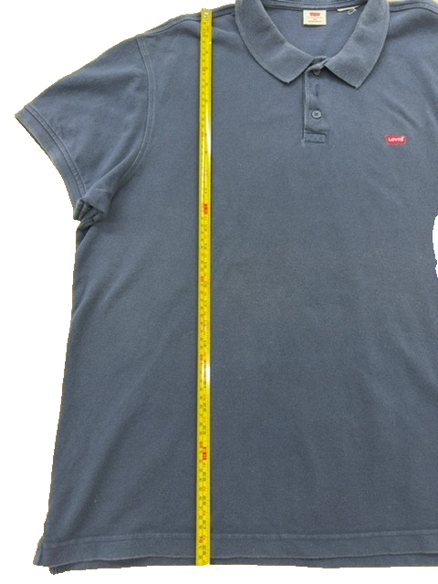 Levi's Navy Blue Men's XXL Short Sleeve Polo Shirt Cotton Blend