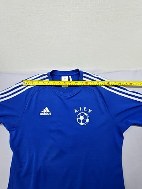 Adidas Climacool Blue Stripe Jersey M Short Sleeve Crewneck