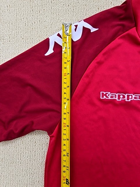 Kappa Men's Red XL Sports T-Shirt Raglan Color Block Logo