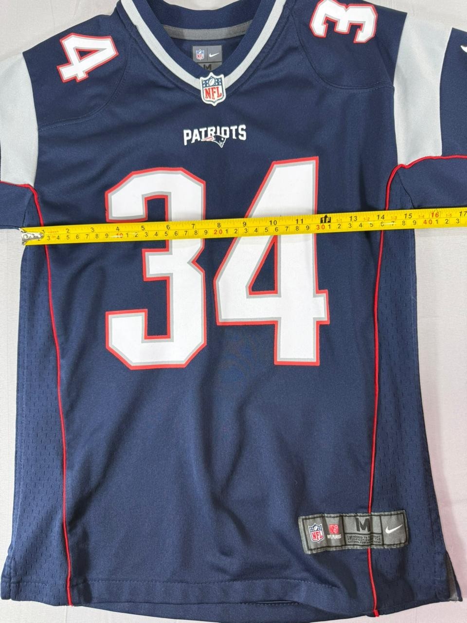 New England Patriots #34 Nike On Field NFL Football Jersey Navy Blue Youth