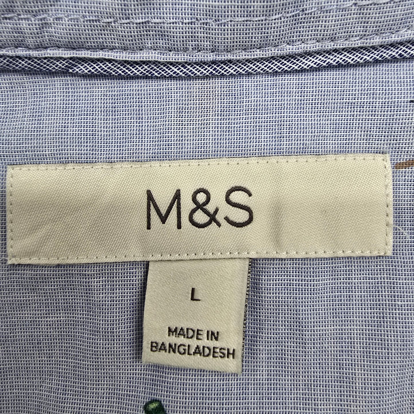 M&S Men Blue Shirt size L product image 3