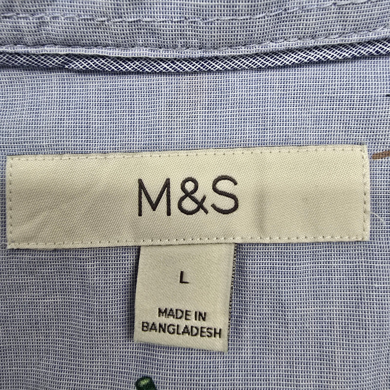 M&S Men Blue Shirt size L product image 3