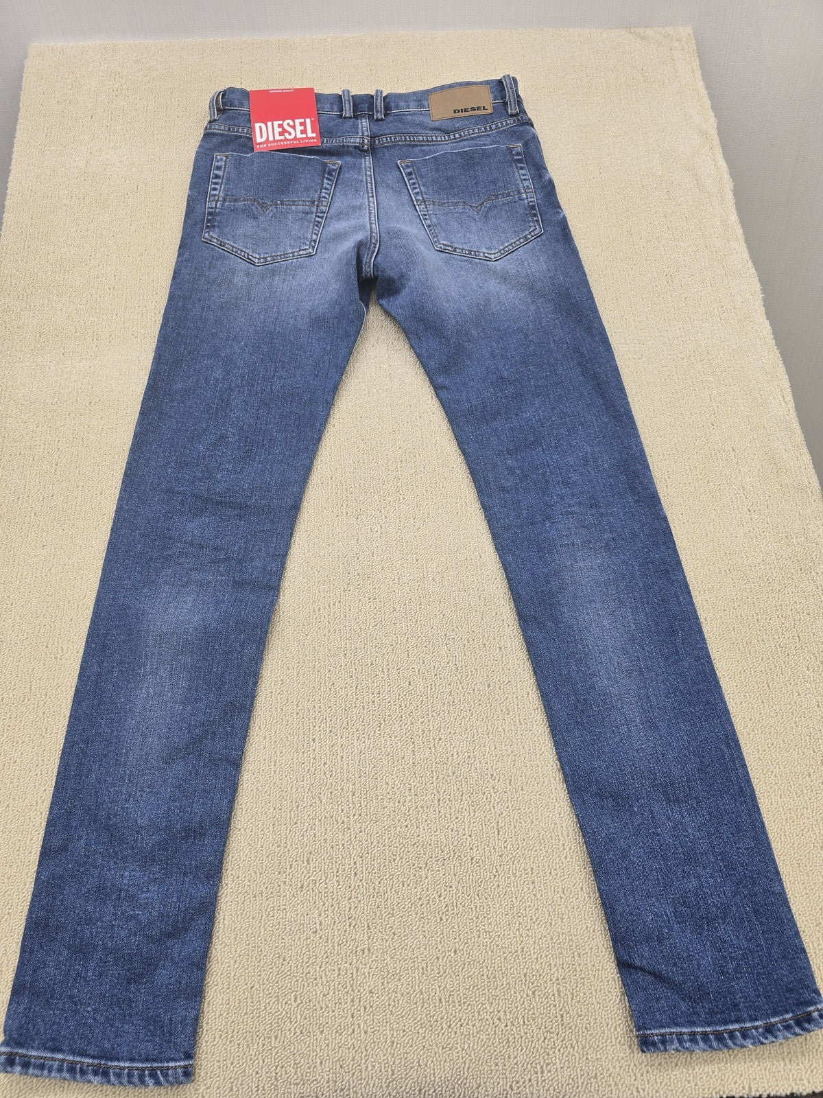 Diesel Women's Distressed Medium Wash Jeans W29 Button Fly Denim